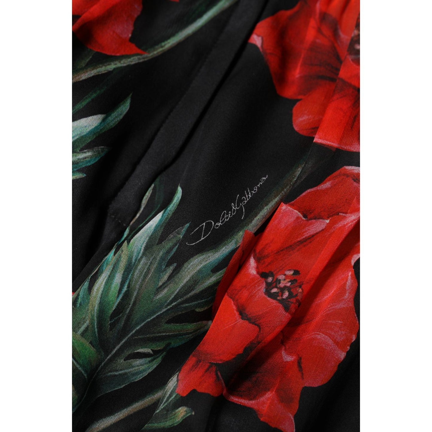 Dolce & Gabbana Black Floral High Waist Women Hot Pants Shorts PAN74909-40
