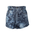 Dolce & Gabbana Blue Floral Print Denim Cotton Hot Pants Shorts PAN74921-40