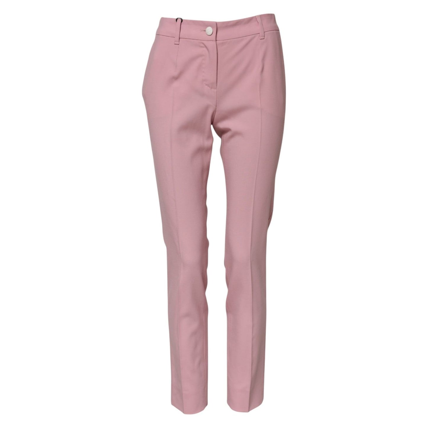 Dolce & Gabbana Pink Wool High Waist Tapered Pants PAN75122-36
