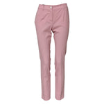 Dolce & Gabbana Pink Wool High Waist Tapered Pants PAN75122-36