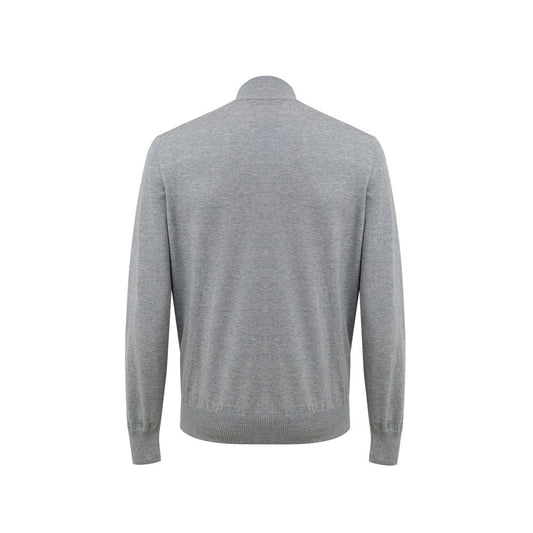 Gran Sasso Gray Cotton Cardigan GR-9490662-IT50 | L