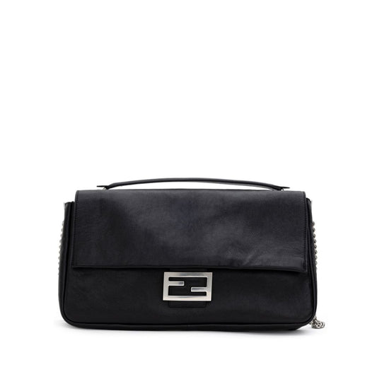 Fendi Black Leather Shoulder Bag FE-8971676