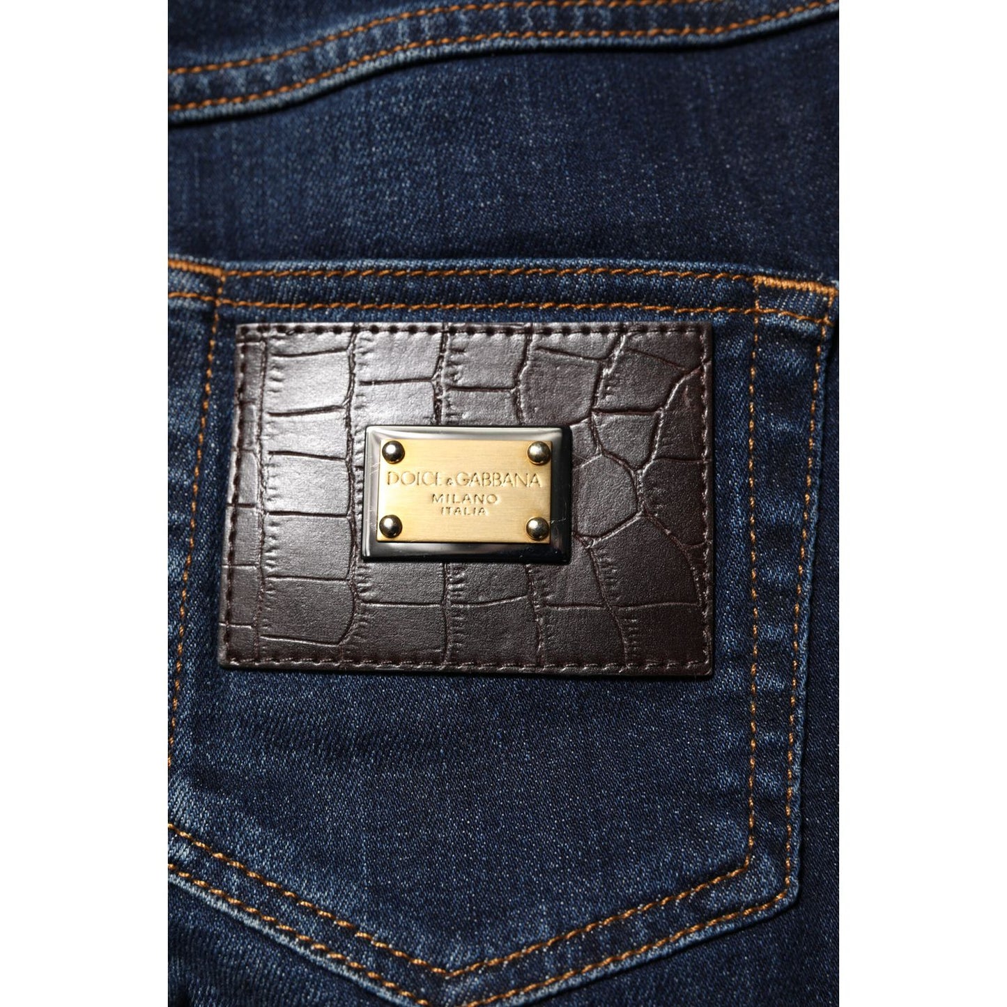 Dolce & Gabbana Blue GRACE High Waist Skinny Denim Jeans