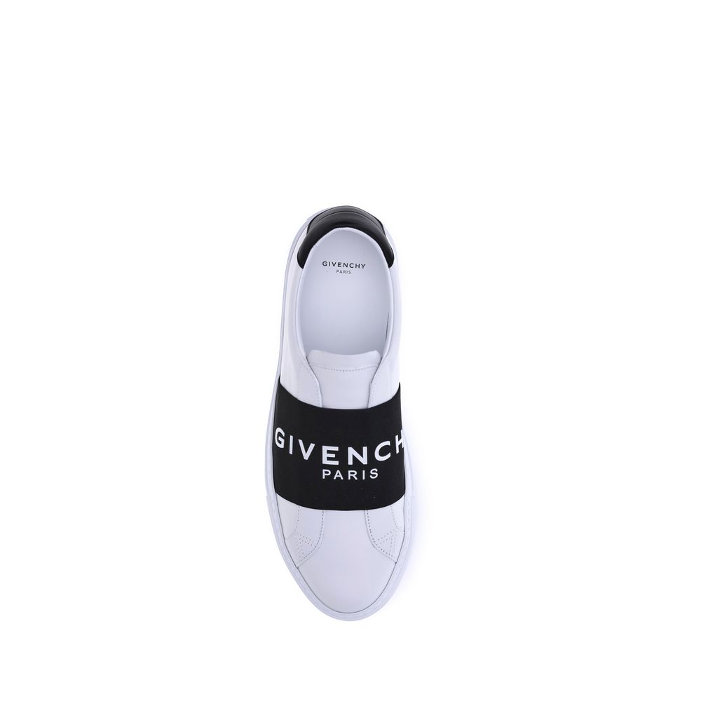 Givenchy White Calf Leather Bos Taurus Low Top Sneakers