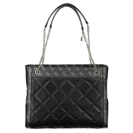 Guess Jeans Black Polyethylene Handbag GU-8544