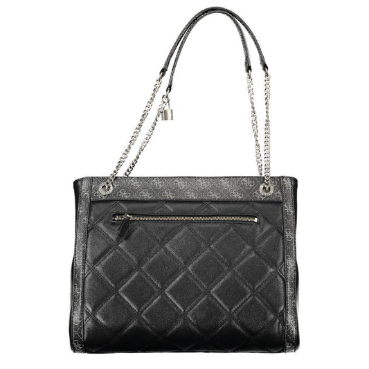Guess Jeans Black Polyethylene Handbag GU-8544