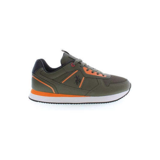U.S. POLO ASSN. Green Polyester Sneaker