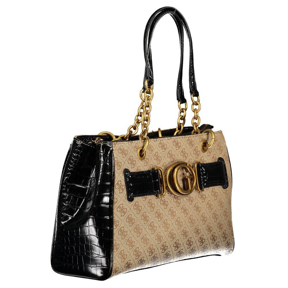 Guess Jeans Black Polyethylene Handbag GU-14319