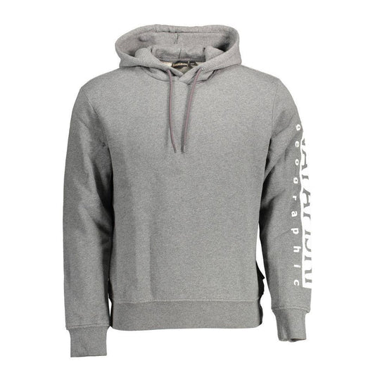Napapijri Gray Cotton Sweater NA-14605-S