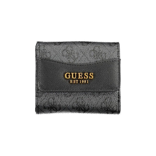 Guess Jeans Black Polyethylene Wallet GU-17234