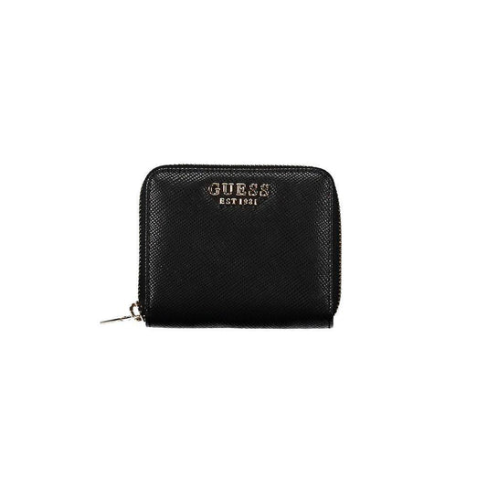Guess Jeans Black Polyethylene Wallet GU-18503