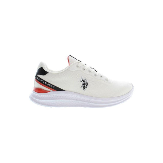 U.S. POLO ASSN. White Polyester Sneaker