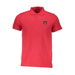 Cavalli Class Red Cotton Polo Shirt CA-21295-S