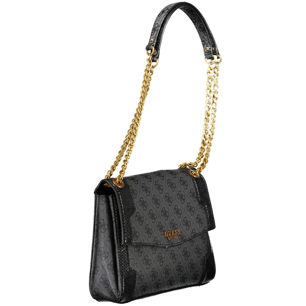 Guess Jeans Black Polyethylene Handbag GU-23462