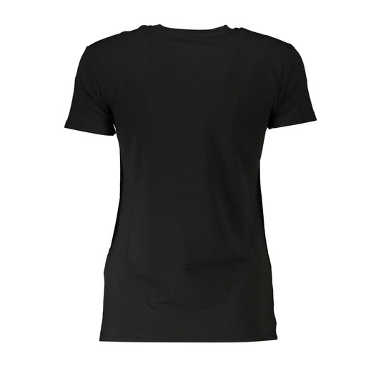 Patrizia Pepe Black Elastane Tops & T-Shirt PA-28362-XS