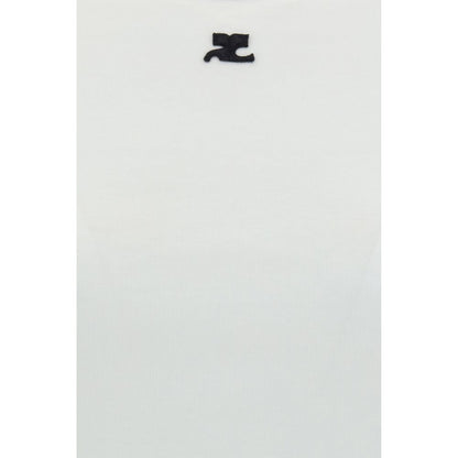 Courrèges White Cotton T-Shirt