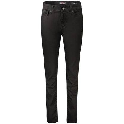 Guess Jeans Black Cotton Women Jeans, skinny fit, classic five-pocket design, button and zip closure, comfortable and stylish.