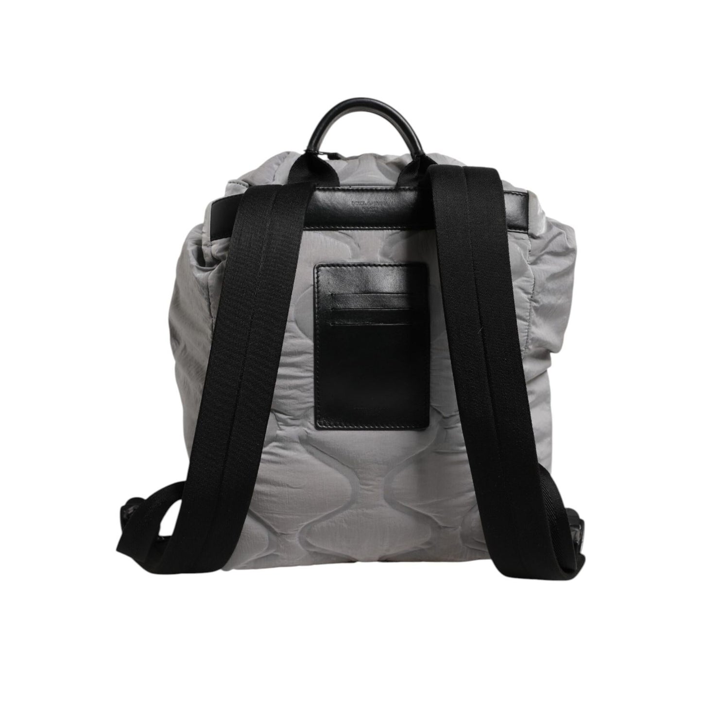 Dolce & Gabbana Gray Milano Print Drawstring Travel Backpack Bag