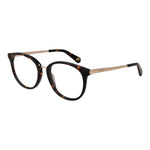 Guess Brown Unisex Glasses Frame in acetate with round full-rim design, demo lenses, and spring hinge for comfort. Includes branded case.