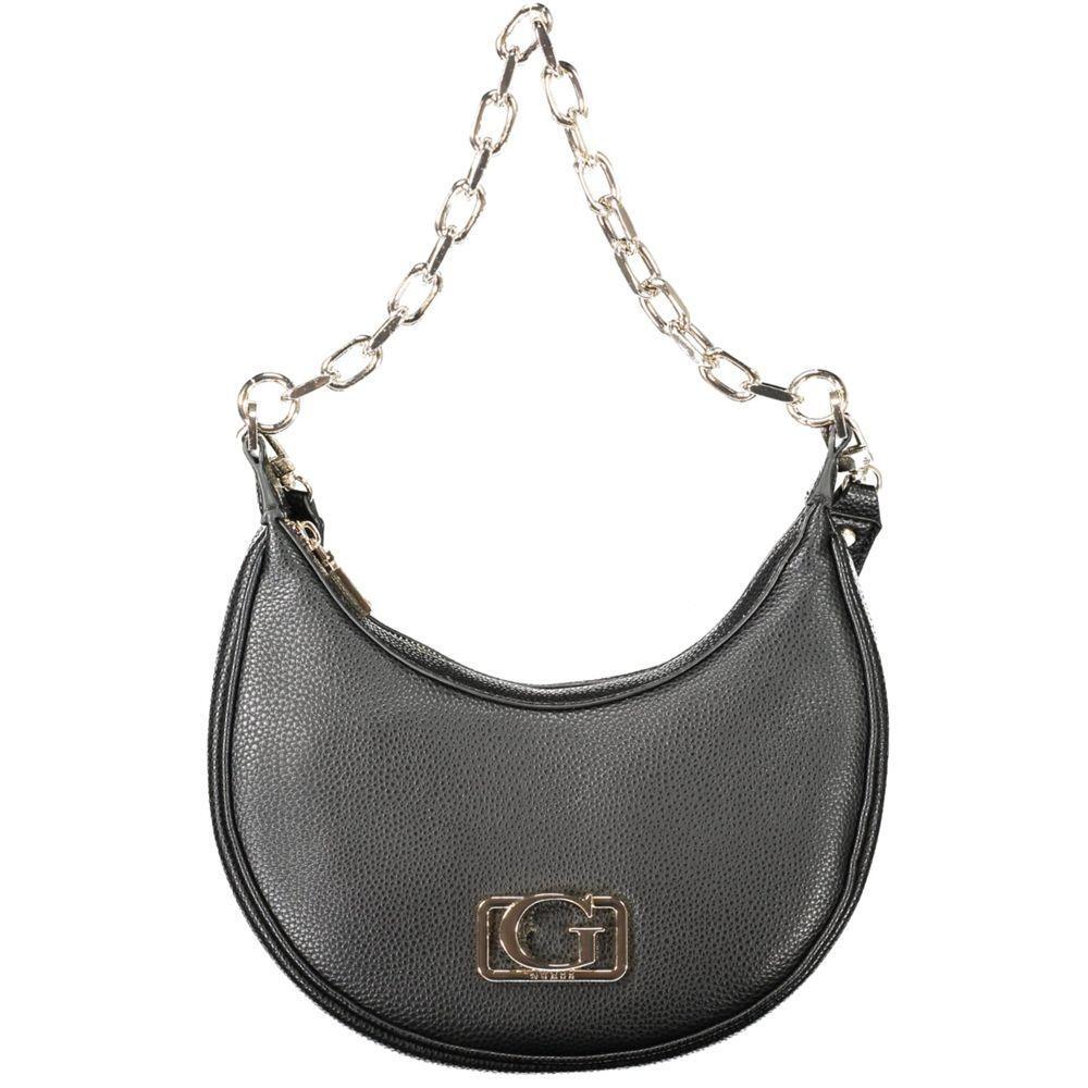 Front view with bag zipped and handles upright.