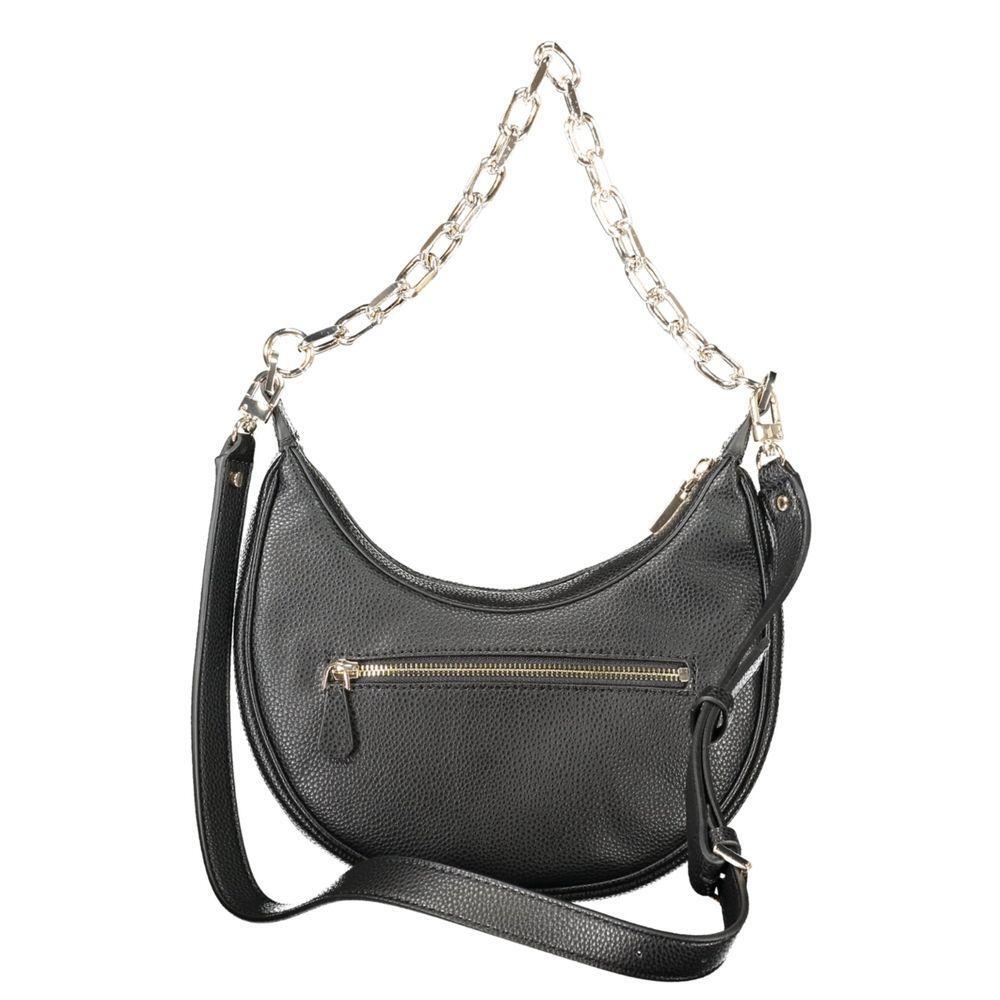 Front view with bag zipped and handles upright.