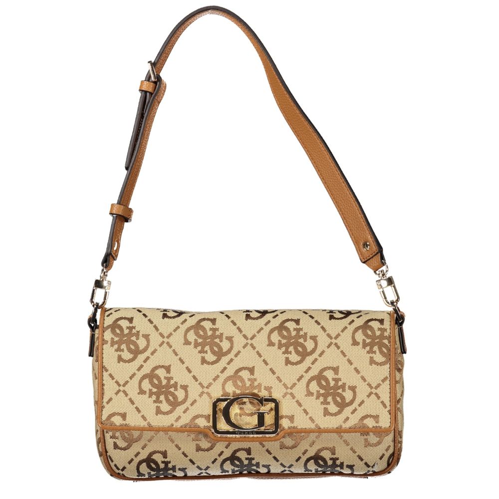 Guess Jeans Beige Polyester Handbag