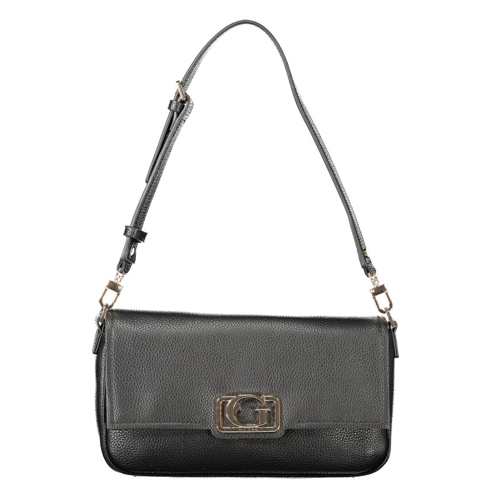 Guess Jeans Black Polyethylene Women Handbag with adjustable strap