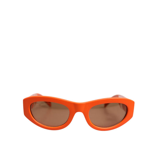 Dolce & Gabbana Orange Reborn To Live Oval Frame Logo Eyewear Sunglasses GLA1361