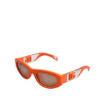 Dolce & Gabbana Orange Reborn To Live Oval Frame Logo Eyewear Sunglasses GLA1361