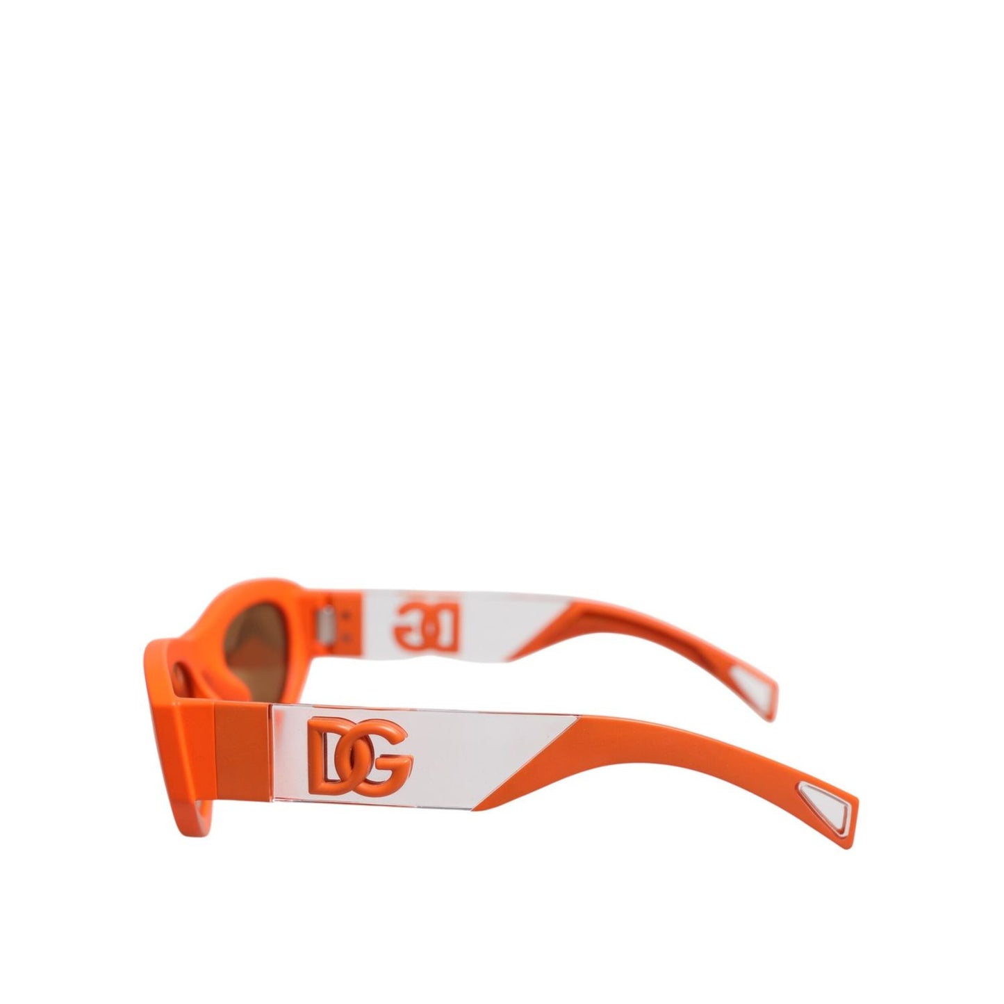 Dolce & Gabbana Orange Reborn To Live Oval Frame Logo Eyewear Sunglasses GLA1361