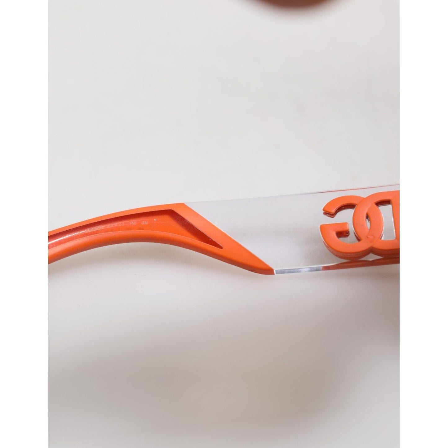 Dolce & Gabbana Orange Reborn To Live Oval Frame Logo Eyewear Sunglasses GLA1361