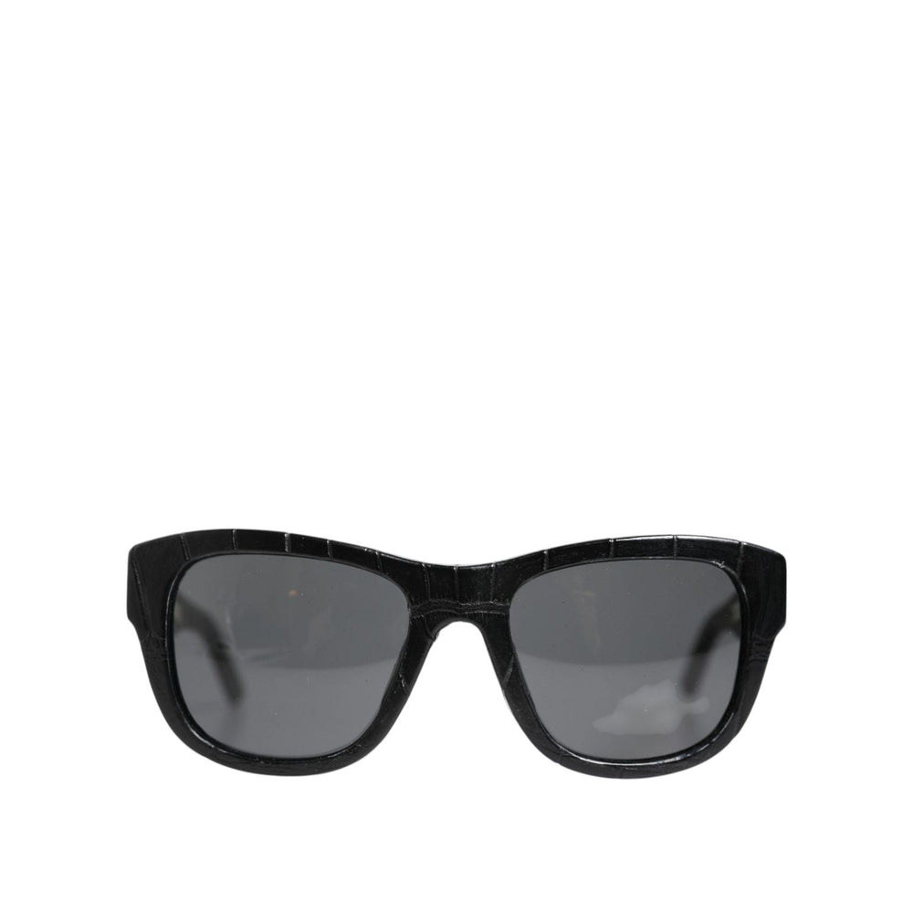 Dolce & Gabbana Black Leather Frame DG4177 Tinted Lens Sunglasses GLA1363