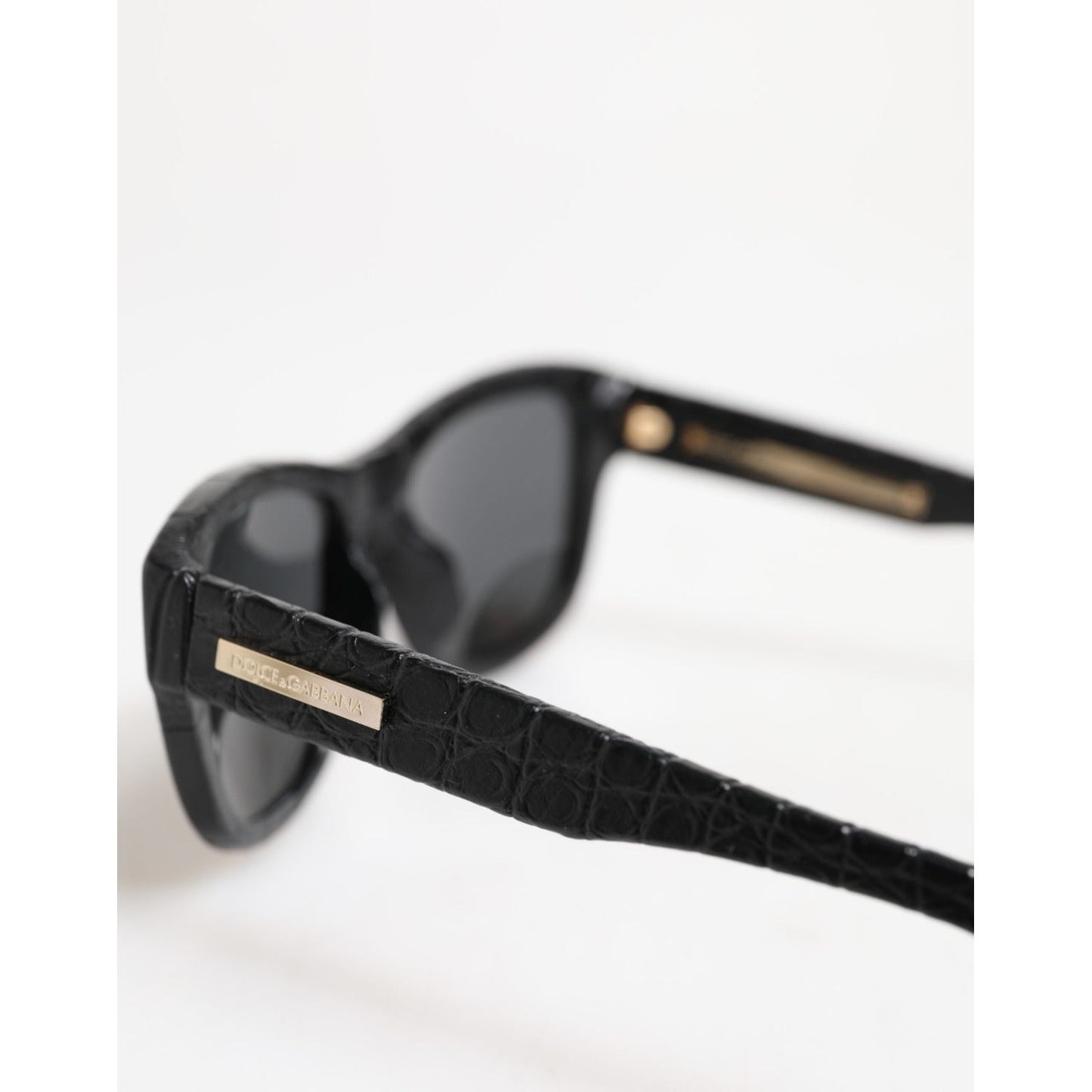 Dolce & Gabbana Black Leather Frame DG4177 Tinted Lens Sunglasses GLA1363