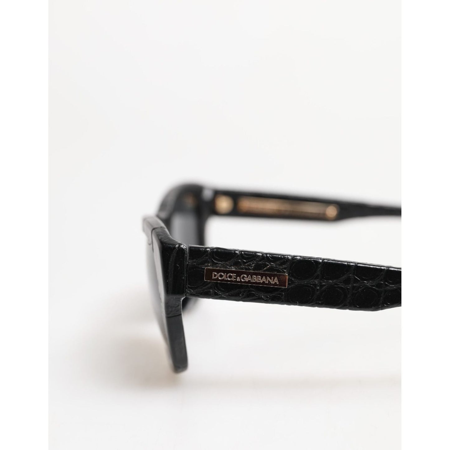 Dolce & Gabbana Black Leather Frame DG4177 Tinted Lens Sunglasses GLA1363