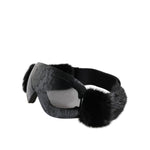 Dolce & Gabbana Black Bi0759 Lace Mirrored Ski Goggles Mask Sunglasses GLA1364