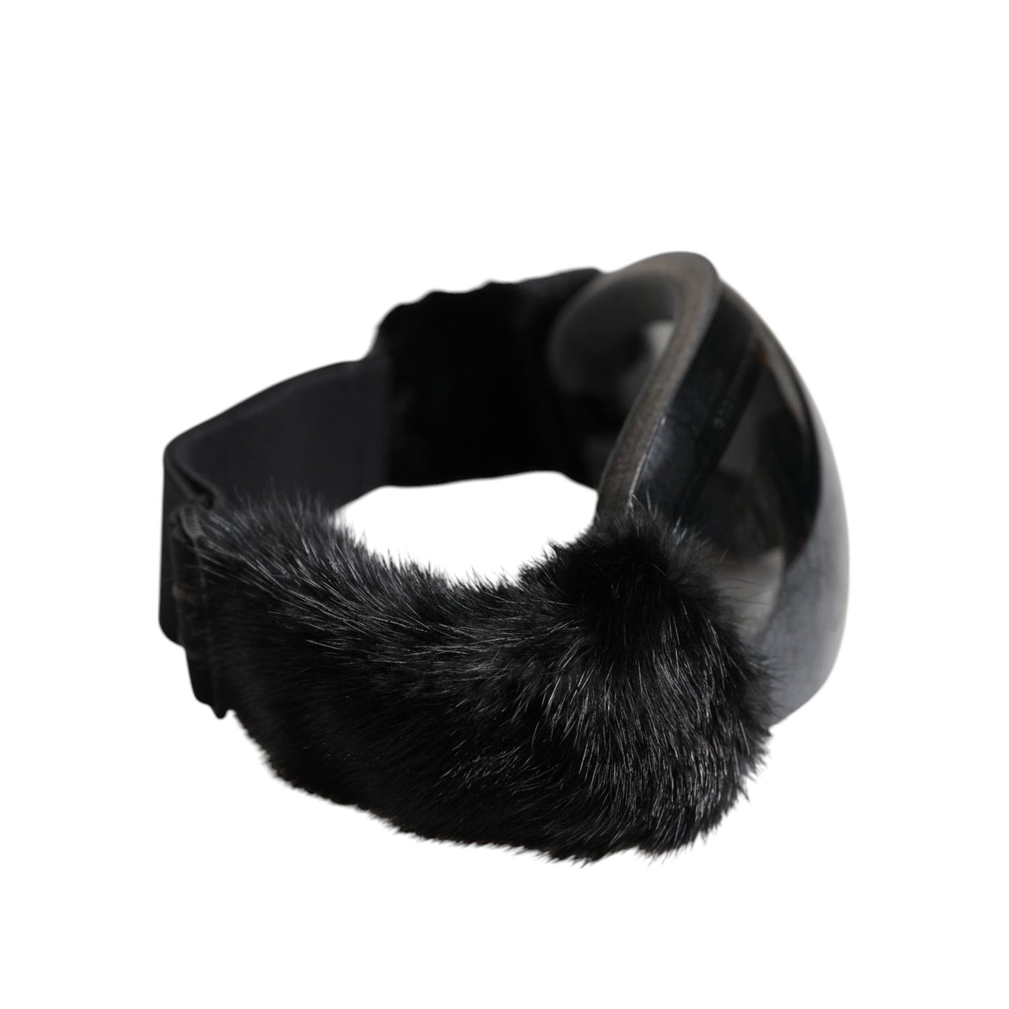 Dolce & Gabbana Black Bi0759 Lace Mirrored Ski Goggles Mask Sunglasses GLA1364