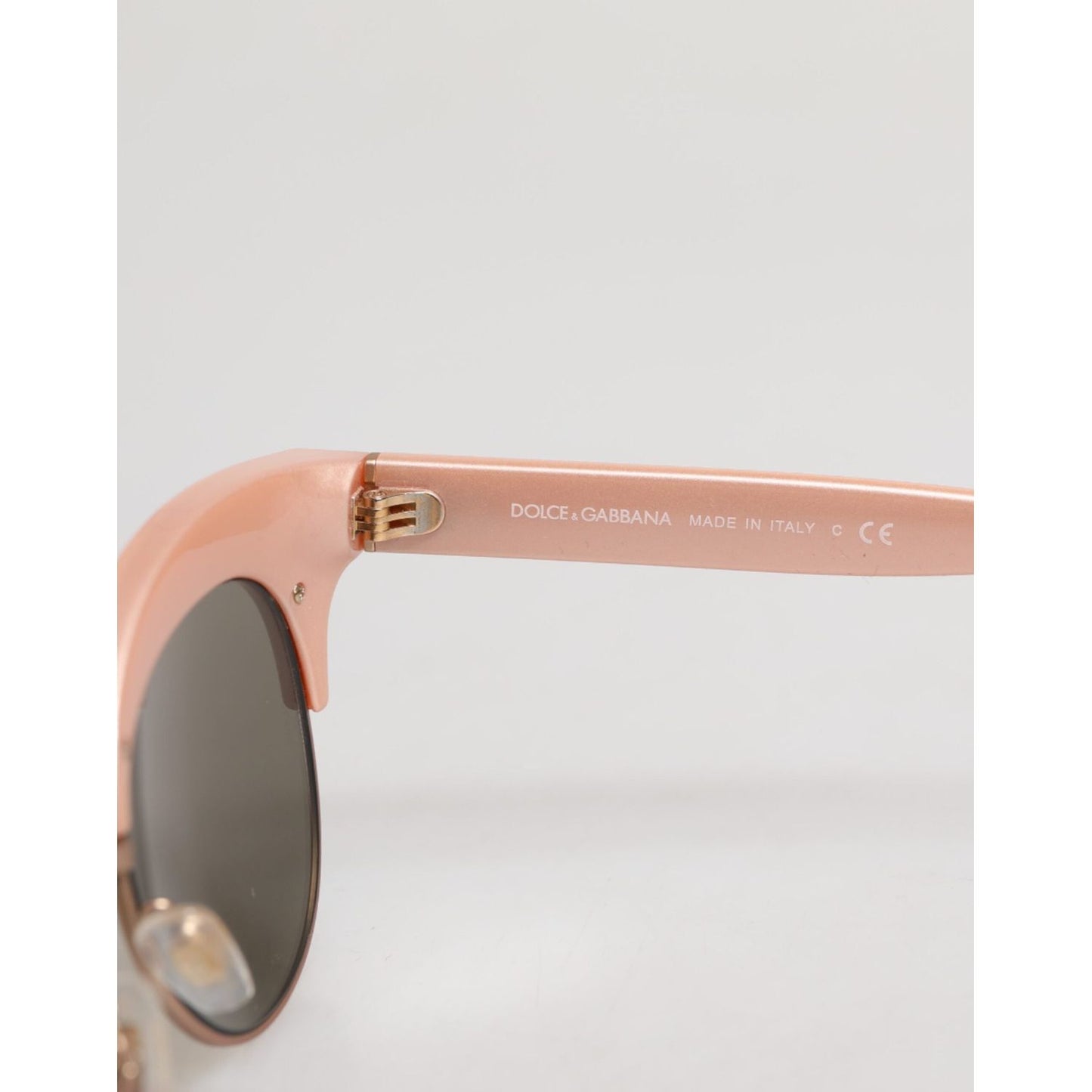 Dolce & Gabbana Pink Gold Mirrored Cat Eye DG6109 Sequined Sunglasses GLA1370