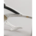 Dolce & Gabbana White Acetate Next Generation Mask Eyewear Sunglasses GLA1377