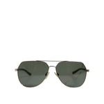 Dolce & Gabbana Black 18K Gold Plated Polarized Steel DG2133K Sunglasses GLA1382