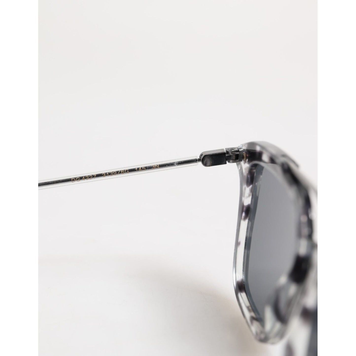Dolce & Gabbana Gray Havana Acetate Square DG4327 Eyewear Sunglasses GLA1385