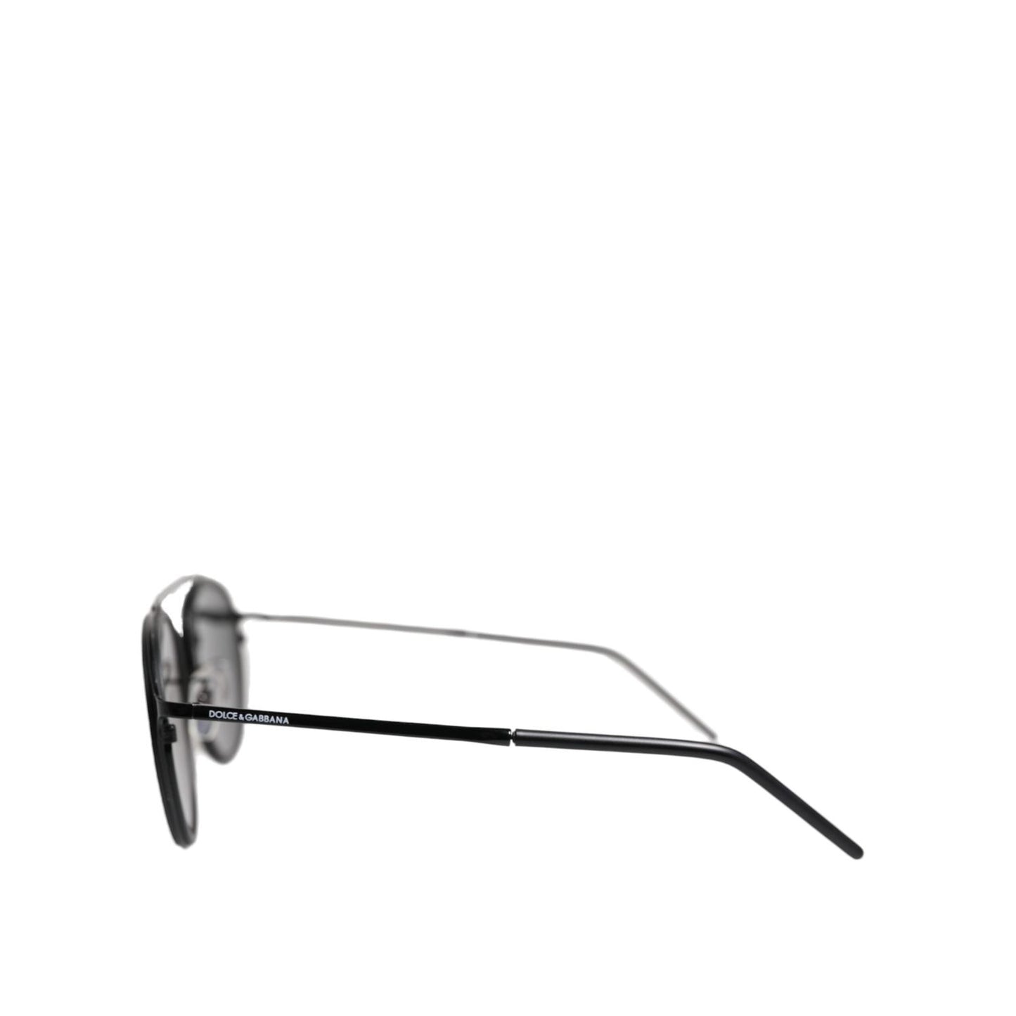 Dolce & Gabbana Black Metal Frame Round DG2276 Eyewear Shades Sunglasses GLA1387