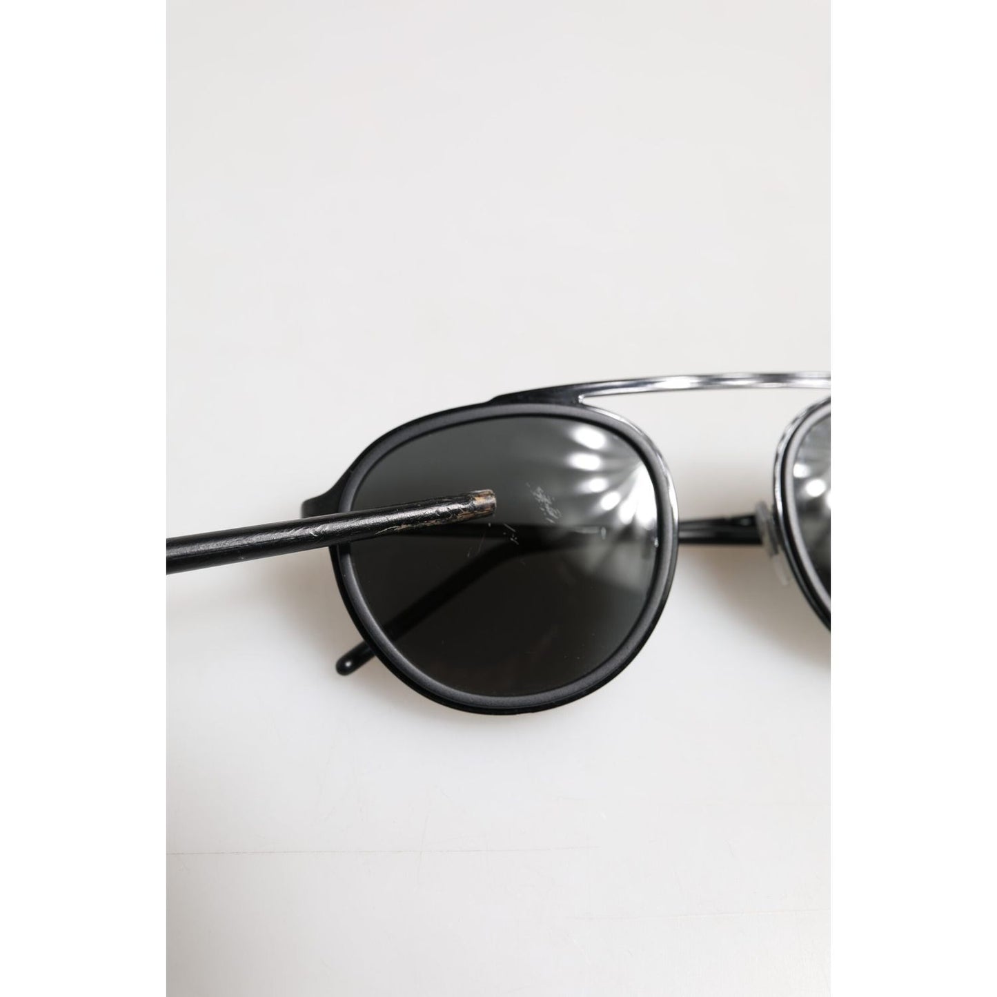 Dolce & Gabbana Black Metal Frame Round DG2276 Eyewear Shades Sunglasses GLA1387
