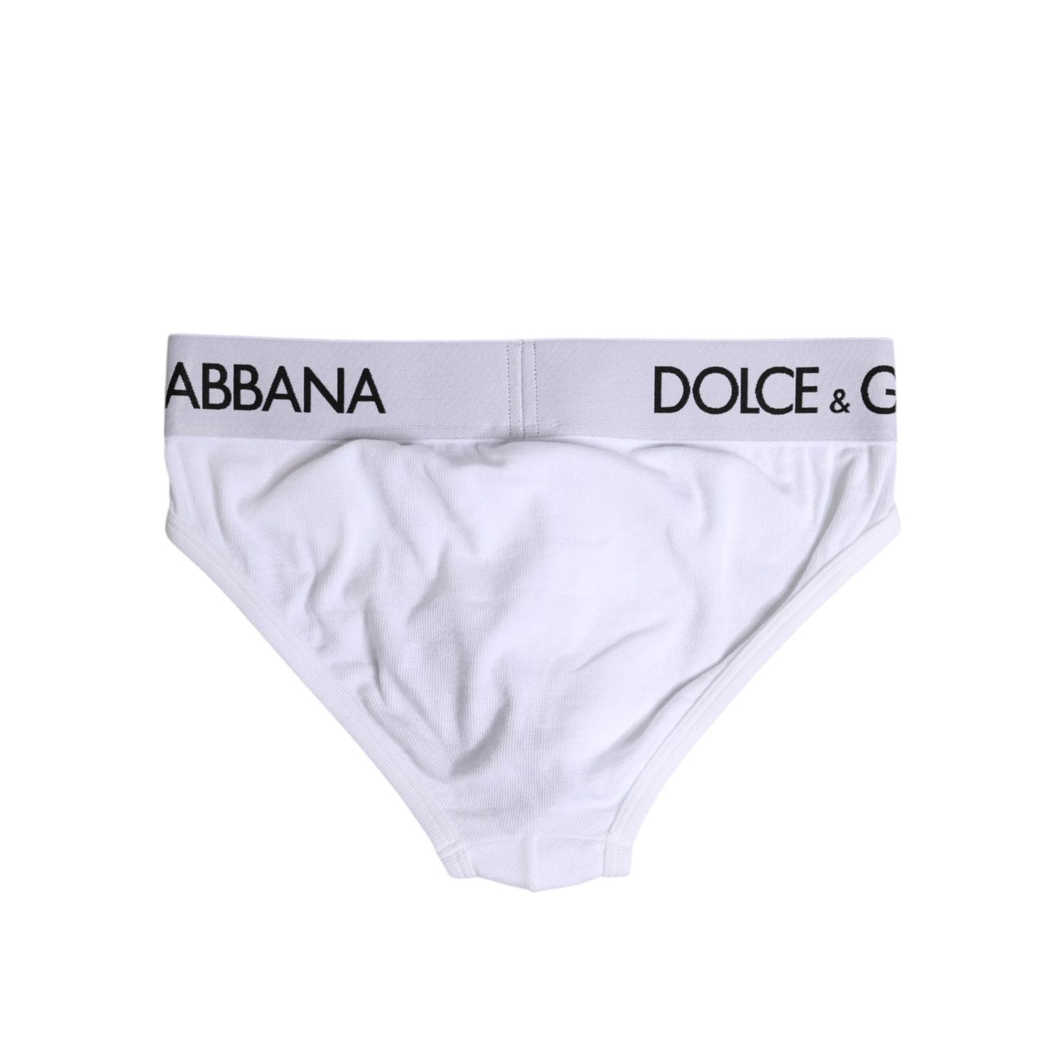 Dolce & Gabbana White Cotton Stretch Regular Brief Underwear