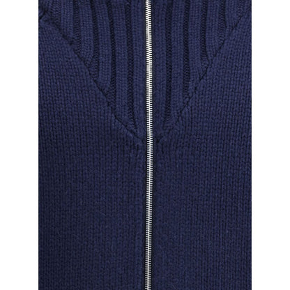 Brunello Cucinelli Blue Cashmere Coat