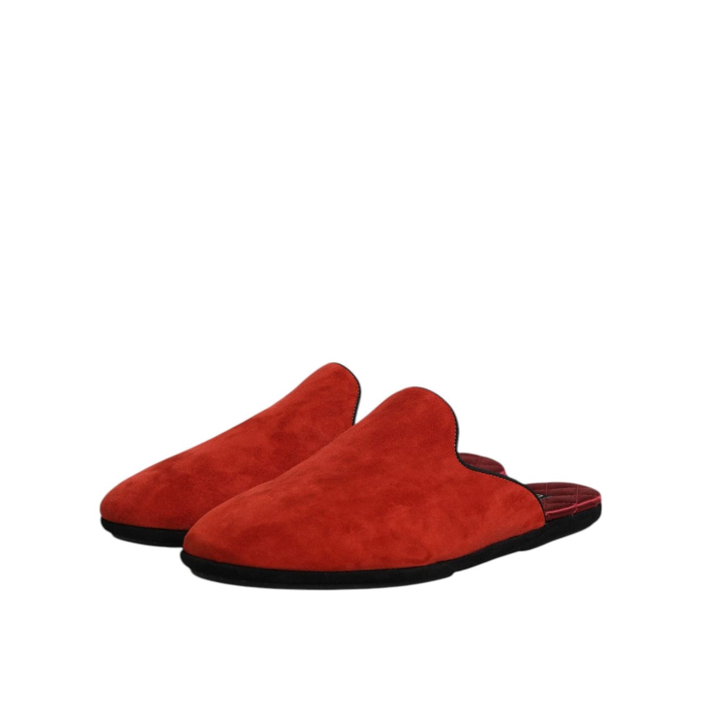 Dolce & Gabbana Orange Suede Slides Flat Slipper Shoes MV7558-40
