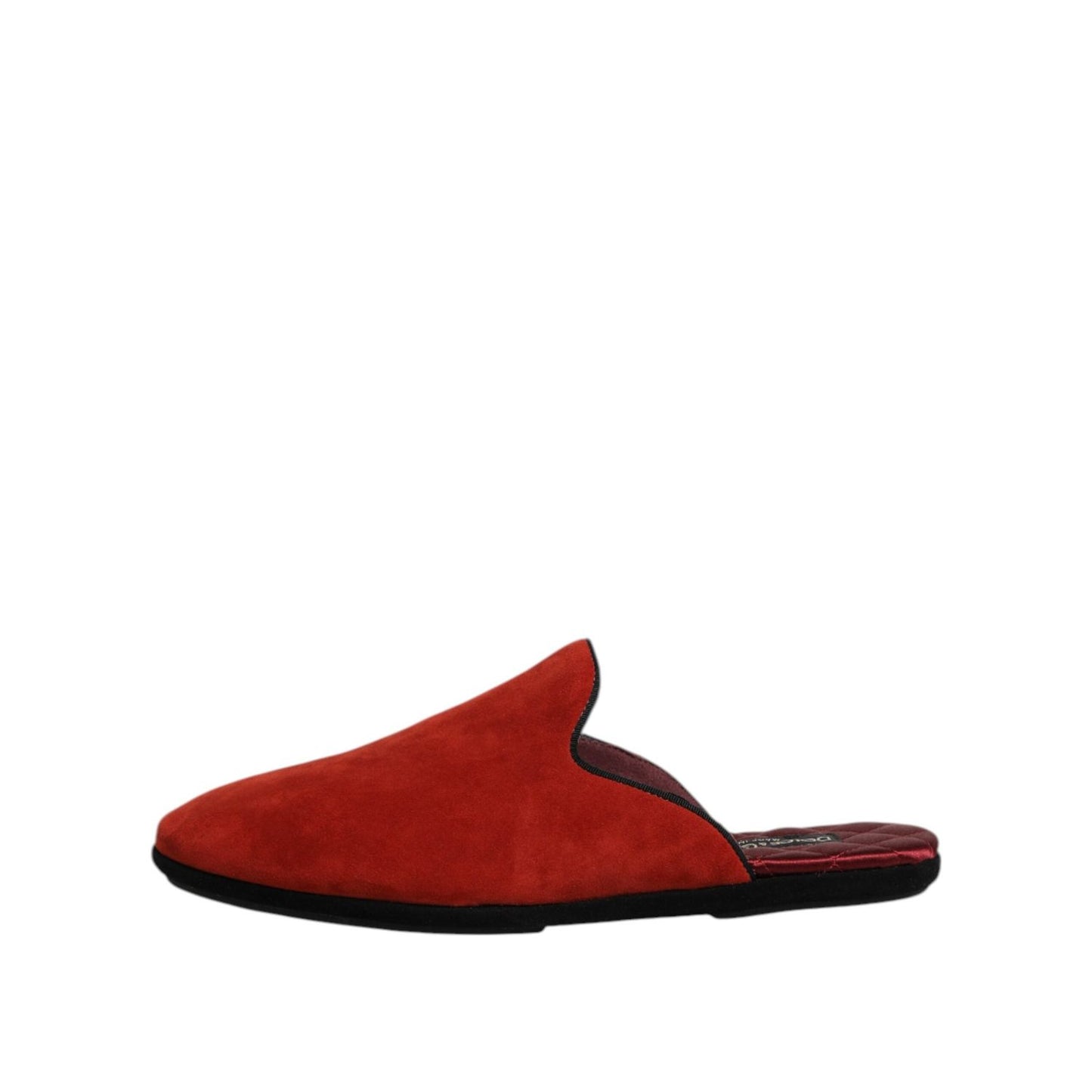 Dolce & Gabbana Orange Suede Slides Flat Slipper Shoes MV7558-40