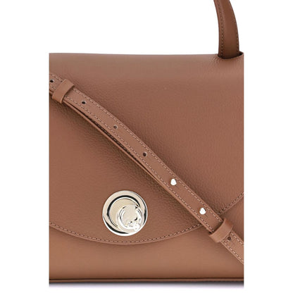 Coccinelle Brown Calf Leather Bos Taurus Handbag
