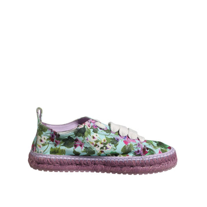 Dolce & Gabbana Multicolor Canvas Espadrilles Sneakers Shoes