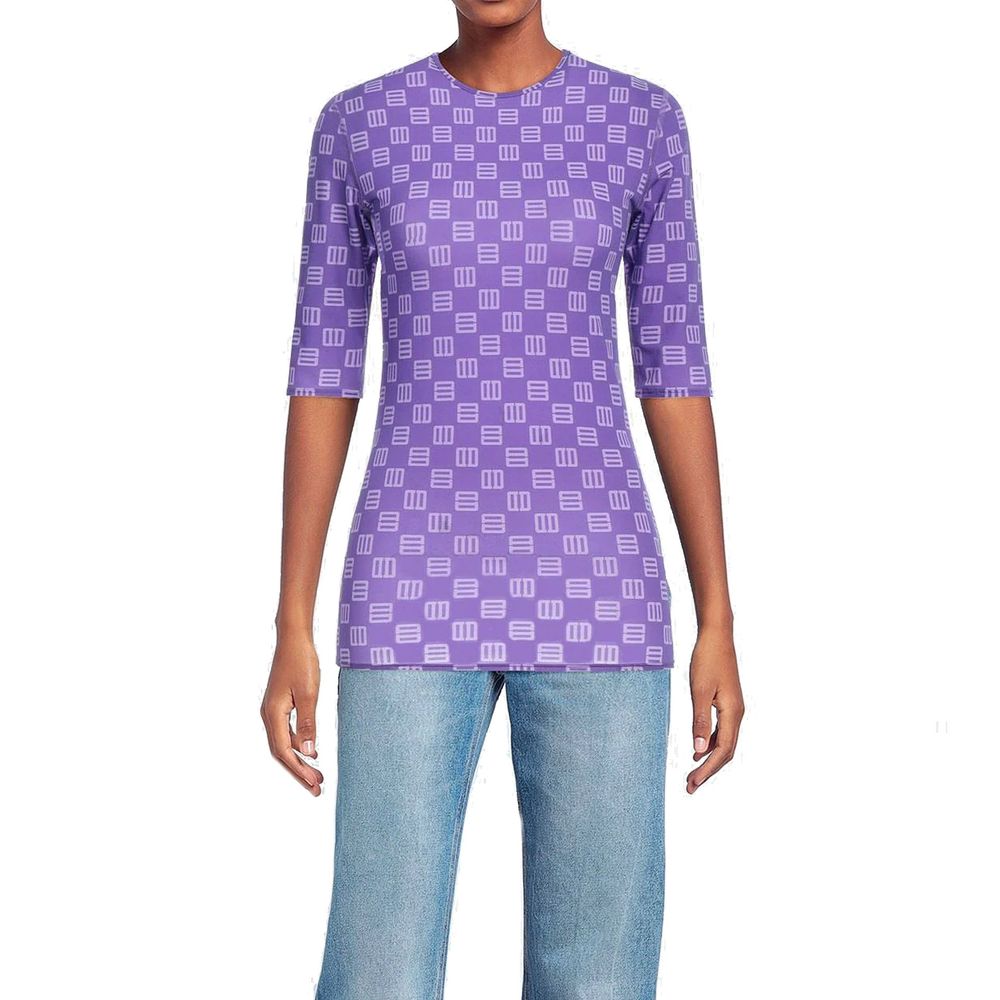 Ambush Purple Elastane T-Shirt