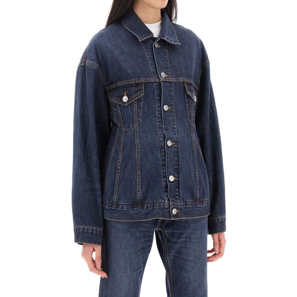 Balenciaga Blue Cotton Denim Jacket